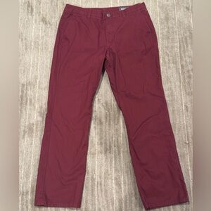 Bonobos Red Chinos Classic Fit Cotton